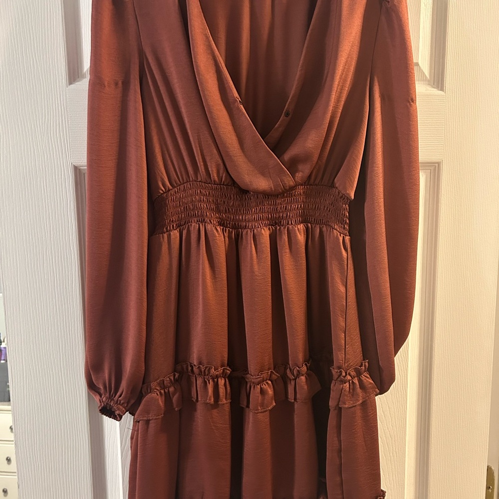 Elegant Rust Dress